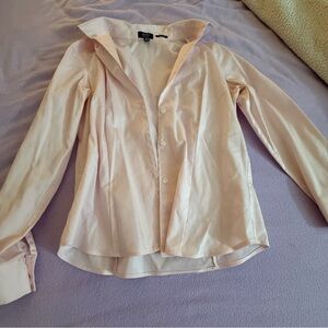 Jones New York Soft Pink Button-Down Shirt